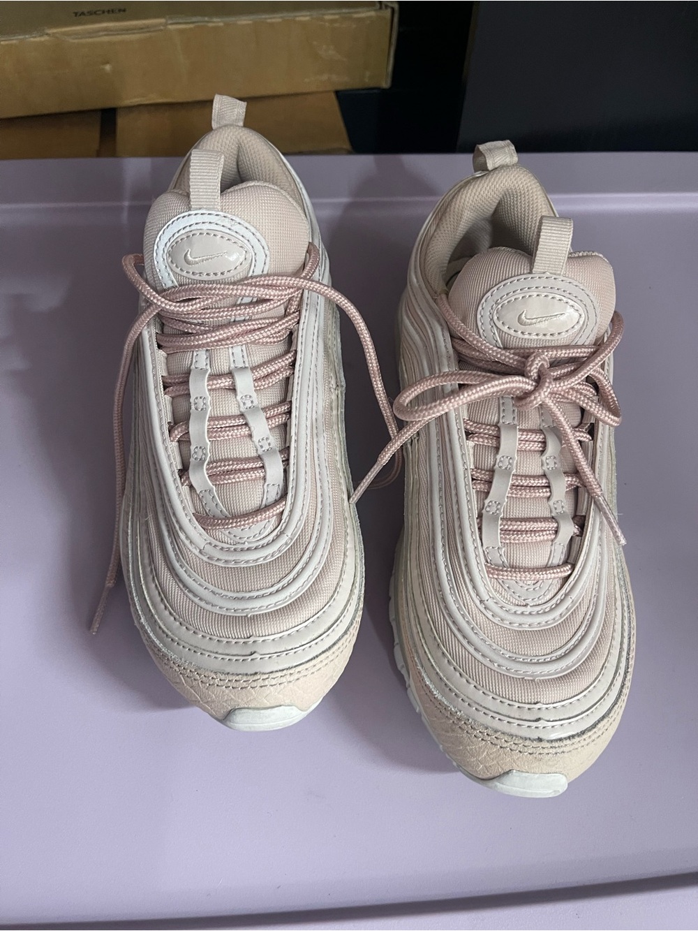 Nike Women’s Pink Snakeskin Air Max 97 - size 7.5
